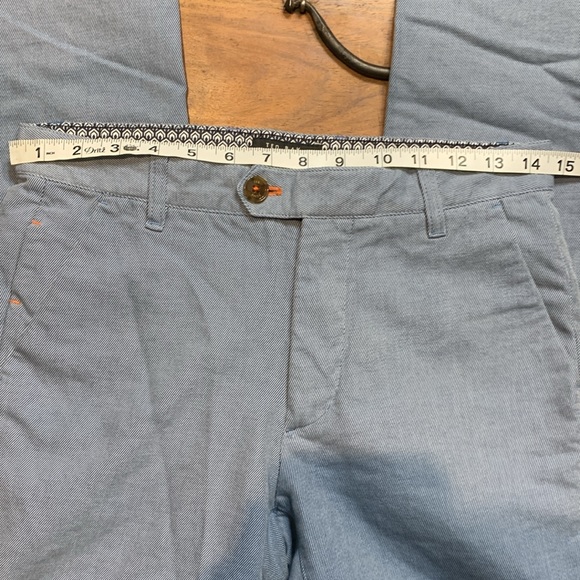 Ted Baker Light Blue Twill Weave Chino’s 28R Sturchi - Picture 8 of 12
